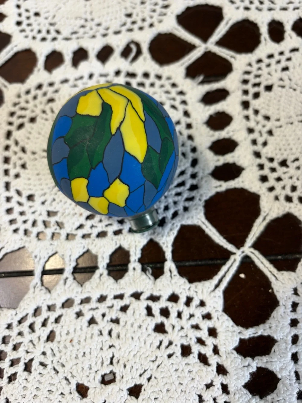 Tiffany Stained-Glass Light Covers Christmas Around The World